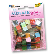 Мозаїка Folia глянсова Gloss assortments 45 гр, 10x10 мм Асорті, 190 шт, 20 кол арт 59209