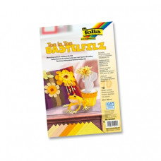 Набір фетру Folia Hobby Craft Felt, 20x30 см, Yellow Асорті, жовті відтінки, 10 аркушів