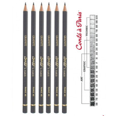 Гранітний олівець Conte Black lead pencil Graphite 2B