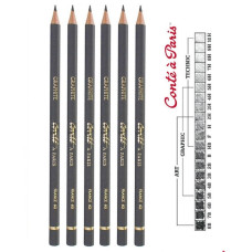 Гранітний олівець Conte Black lead pencil Graphite 2B