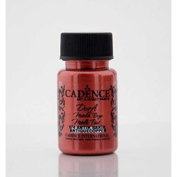 Акрилова фарба металік Cadence Dora Metallic Paint, 50 мл, Антична мідь