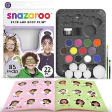 Набор красок для грима Snazaroo Ultimate Party Pack, 12 краски, 1 глитер, 2 кисти, 6 спонжей