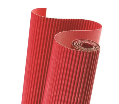 Картон гофрований Folia Corrugated board E-Flute, 50x70 см, № 20 Темно-червоний
