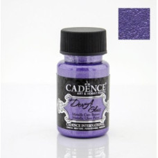 Акрилова фарба металік для скла та кераміки Cadence Dora Glass Metallic Porcelain Paint, 50 мл, № 3165 Містичний фіолетовий