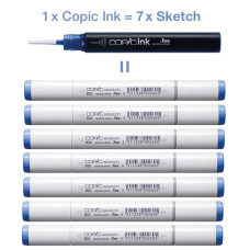 Чернила для заправки маркеров Copic Ink E-37 Sepia Сепия, 12 мл