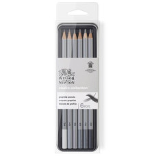 Набор графитных карандашей Winsor Graphic pensil, 6 шт (B2,4,6,8,HB,2H)