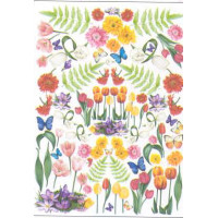 Карта для декупажа Тюльпаны размер 50x70 см арт DECOUP01_049