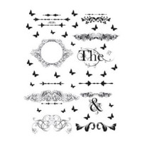 Натирка чорно-біла Cadence 17х25 см, R-021