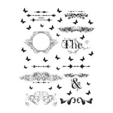 Натирка чорно-біла Cadence 17х25 см, R-021