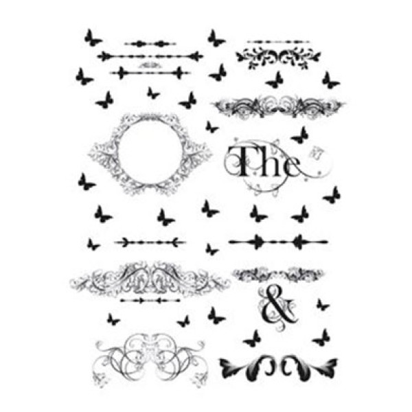 Натирка чорно-біла Cadence 17х25 см, R-021