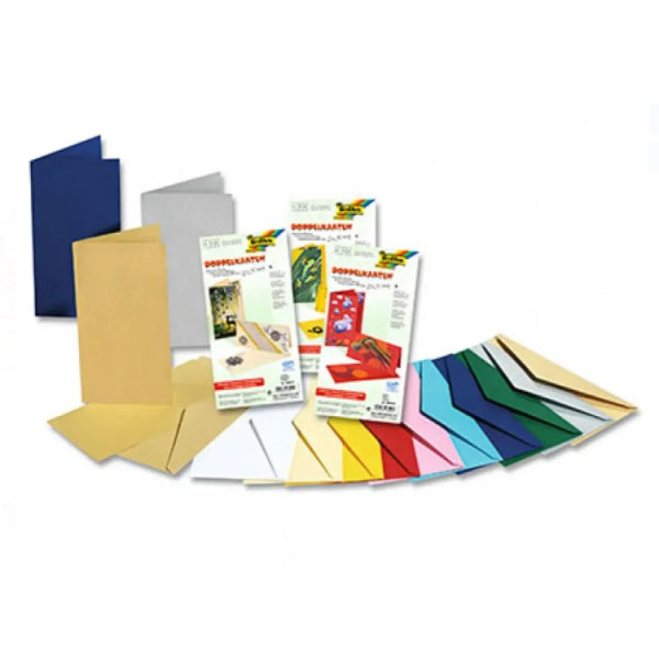 Заготовка для открытки прямоугольная Folia Cards, 220 г/м2, 10,5x21 см, № 14 Banana yellow Бананово-желтый