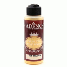 Пудра флок для нігтів оксамитова, Cadence 120 мл Жовтий