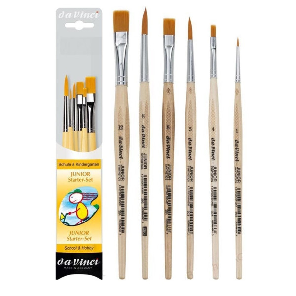 Кисті синтетика в наборі Junior Starter brush set daVinci серії 303