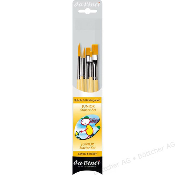 Кисті синтетика в наборі Junior Starter brush set daVinci серії 303