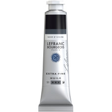 Олійна фарба Lefranc Extra Fine 40 мл № 269 Ivory black Чорна Слонова кістка