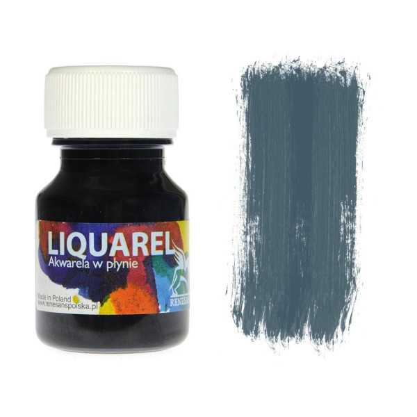 Рідка акварельна фарба Renesans LIQUAREL, 30 мл №170 Холодний сірий