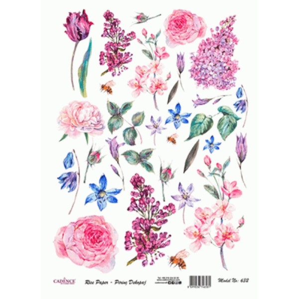 Декупажная карта на рисовой бумаге Rice Paper Decoupage Cadence, №332