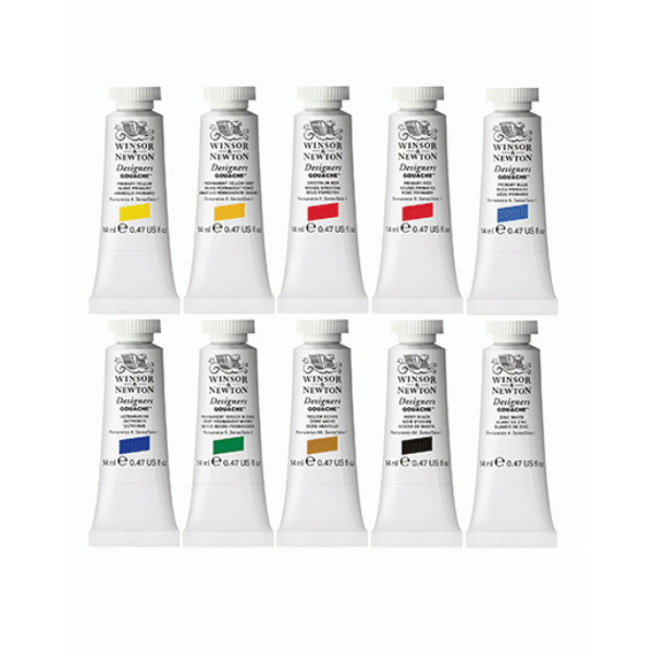 Набір гуашевих фарб Winsor Designers Gouache 10 кольорів 14 мл
