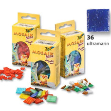 Мозаїка Folia Mosaic-glass tiles 200 г/м2, 10x10 мм, (300 шт), №36 Ultramarine (Ультрамариновий)
