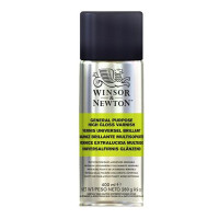 Глянцевий лак спрей для масляних, акрилових та алкідних фарб Winsor Newton Artists’ Gloss Varnish,150 мл