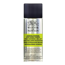 Глянцевий лак спрей для масляних, акрилових та алкідних фарб Winsor Newton Artists’ Gloss Varnish,150 мл