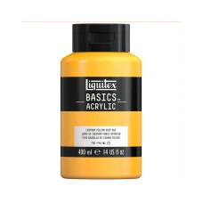 Акриловая краска Liquitex BASICS, 400 мл, Кадмий желтый глубокий