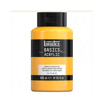 Акрилова фарба Liquitex BASICS, 400 мл Кадмій жовтий глибокий