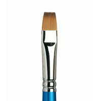 Кисть плоская зауженная синтетика Winsor Newton 555 Cotman Brushes, № 12