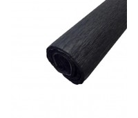Крепон Folia Crepe paper 50x250 см, 32 г/м2 №199 Black Чорний