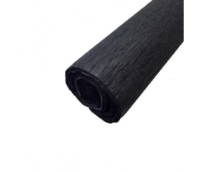 Крепон Folia Crepe paper 50x250 см, 32 г/м2, № 199 Black Черный