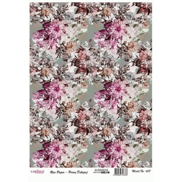 Декупажная карта на рисовой бумаге Rice Paper Decoupage Cadence, №407