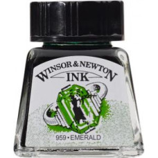Туш художня Winsor Newton Drawing Inks 14 мл №235 Смарагдовий