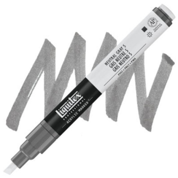 Акриловий маркер Liquitex, Paint Marker 2 мм - заставки для робочого столу, №5599 Neutral Gray 5