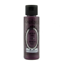 Акриловая краска с эффектом металлик Metallic Paint Cadence, 70 мл, Сливовый