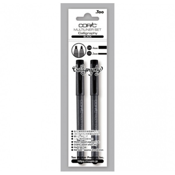 Набір лайнерів для каліграфії Copic Multiliner Classic Calligraphy Set, 2 шт