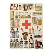 Декупажная карта на рисовой бумаге Cadenсe Rice Paper А4 Decoupage А4, №216