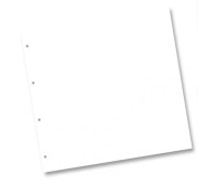 Картон для скрапбукінгу (заготівля для альбому) Folia Folia Ring Binder dividers 300 г/м2, 31x32, 5 см, White білий