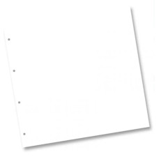Картон для скрапбукінгу (заготівля для альбому) Folia Folia Ring Binder dividers 300 г/м2, 31x32, 5 см, White білий