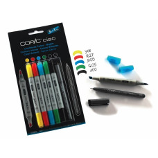 Набір маркерів Copic Ciao set 5+1, яскраві кольори + лайнер