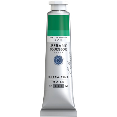 Краска масляная Lefranc Extra Fine 40 мл, 536 Japanese green light Японський светло-зеленый