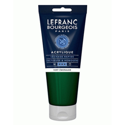 Акриловая краска Lefranc Fine Acrylic Color 200 мл, 529 Viridian Виридиан