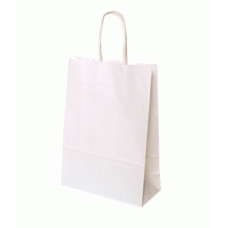Бумажный крафт пакет Folia Paper Bags, 31x11x42 см, белый