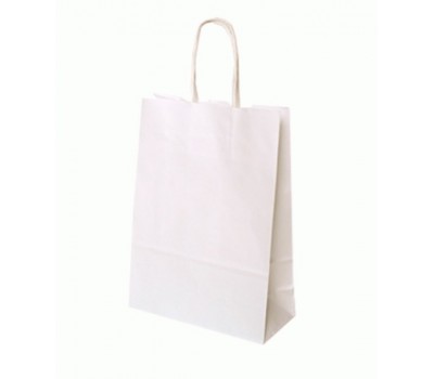 Паперовий крафт пакет Folia Paper Bags, 31x11x42 см, білий
