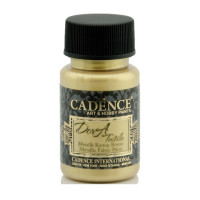 Фарба по тканині Cadence Dora Textil Metallic Fabric Paint 50 мл Біле золото