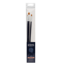 Набір пензлів синтетика Lefranc Fine Synthetic Brushes Set, 3 шт (№ 4, 8, 4)