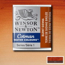 Акварельная краска Winsor Newton Cotman Half Pan, № 074 Сиена жженая