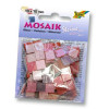 Мозаика глиттерная Folia Glitter, 45 г/м2, 10x10 мм, 190 шт, № 01 Pink Розовый