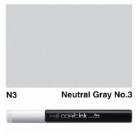 Заправка маркерів COPIC Ink, N3 Neutral gray Нейтральний сірий, 12 мл