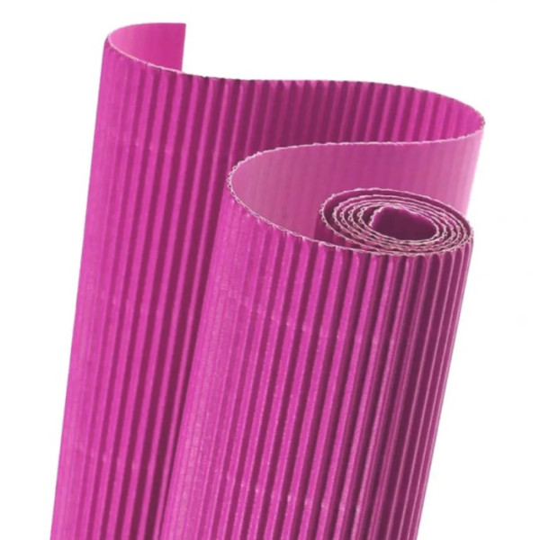 Картон гофрированный Folia Corrugated board E-Flute, 50x70 см, № 23 Pink Фуксия