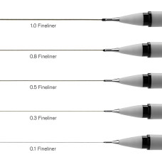 Лайнер Winsor Newton Black Fineliners, 1 мм